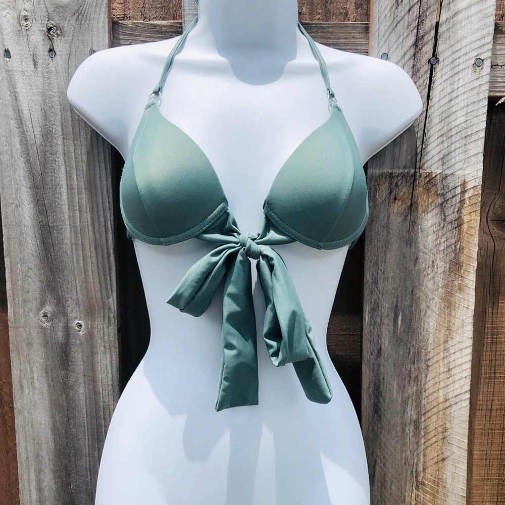 Pastel Green Bikini Top Size Small - Picture 2 of 7